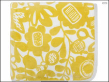 Scion Living Throw Blanket Fleece - kukkia - ochre/yellow 140cm X 180cm