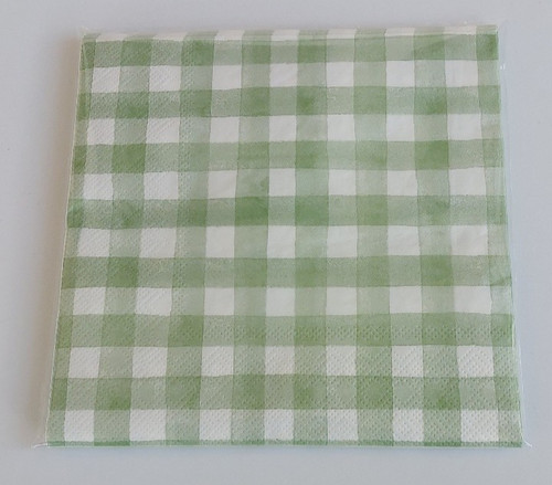 Paper napkins pale - pale, green