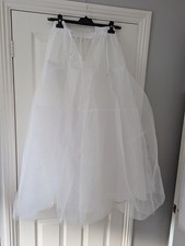 New Free size White Net Petticoat Underskirt ..4 Layers Of Netting..Wedding