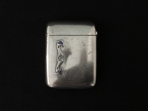 Sterling silver and enamel - and,