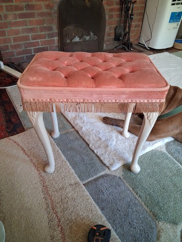 Vintage small foot stool - vintage,