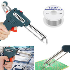 Electric Automatic Soldering Iron Gun Kit 220V 60W Tweezers Wire Welding Tool