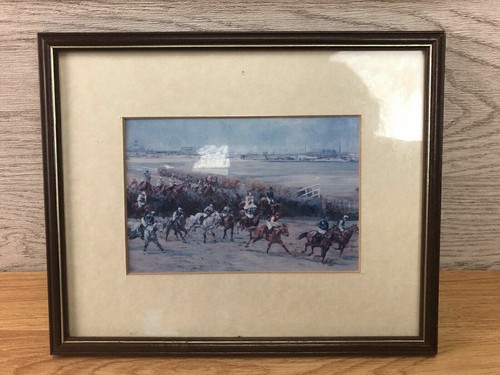 Vintage horse racing print - vintage,