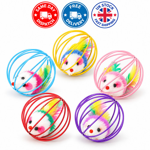 Cat mouse toy cage - cat,