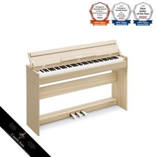 IKTMI Wooden Digital Piano 88 Keys Upright Piano with Integrated Stand Pedal
