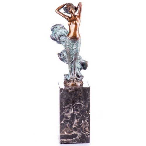 Green patinated bronze - green,