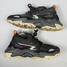 Notwoways Trainers Mens UK 10 Onyx Black ARW Afterdark Reflective Lace Up Shoes