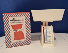 Vintage Weight Watchers Small Plastic Scale 16oz/500gm With Bowl/Travel Scale