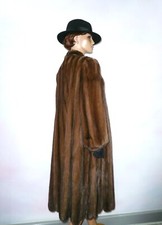 EMBA Demi Buff Real Ranch Mink Fur Coat Jacket Vison Norka 10 - 12 - 14 / M - L