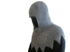 Butted Aluminum Chainmail Coif