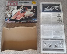 1980s mpc Snap-Fix Star Wars Return Jedi A-Wing Fighter box instructions