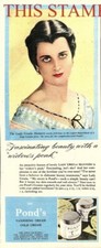 Original 1948 ADVERT 'Ponds' Cold Cream Lady Ursula Manners Print AD 714A