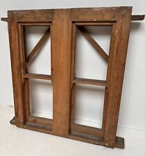Antique Mid 20c Wooden Twin Sash Window 4ft W * NEVER USED * QUANTITY AVAILABLE