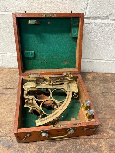 Antique 19thc sextant w - 19thc,