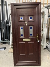 Upvc Used Door Rosewood On