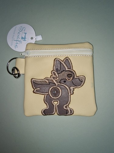 Handmade embroidered poop - embroidered, bag