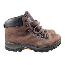 Grisport Men's Waterproof Leather Vibram Walking Hiking Ankle Boots Brown - UK 9