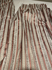 Bespoke Interlined Curtains – Regency Stripe Pink 256cmWx 146cm D Cottagecore