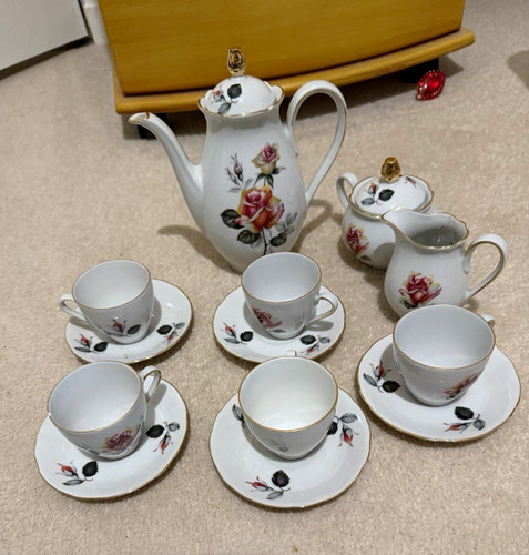Foreign porcelain floral tea - foreign,