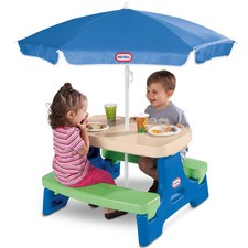 Kids Picnic Table w/ Umbrella
