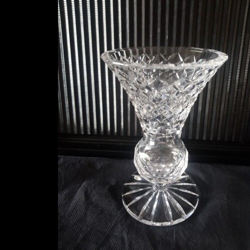 Tyrone crystal vase - approx, ~