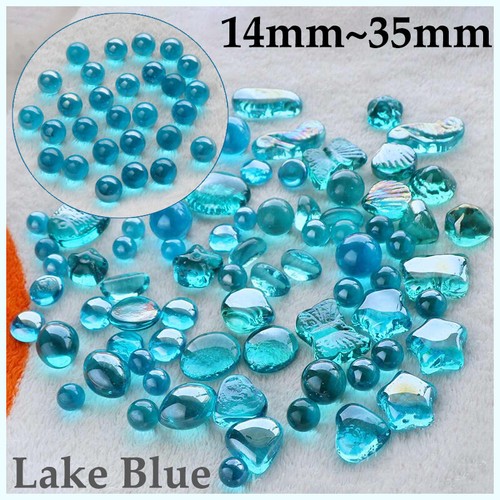Lake blue glass - beads, stones
