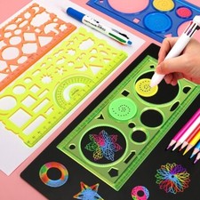 Geometry Spirograph Drawing Stencils Set Painting Template Art Crafts Creative K