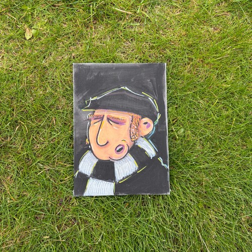 Custom football fan art - art, black