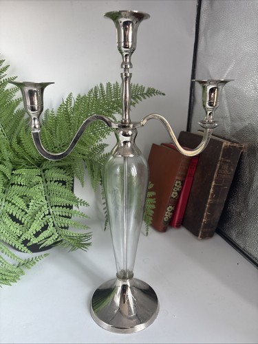 Elegant three arm candelabra - elegant,