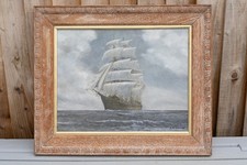 Wood Framed Clipper Ship Oil