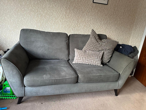 Dfs grey seater - grey, sofa