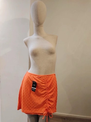 Cotton orange basket weave - orange,