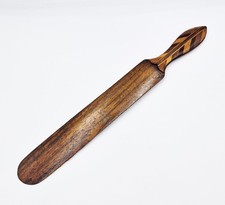 VICTORIAN TREEN PARQUETRY SORRENTO WARE LETTER OPENER c1890 OLIVEWOOD