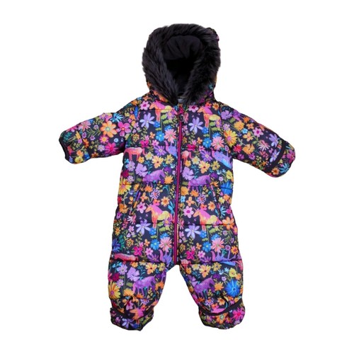 Next floral unicorn snowsuit - unicorn,