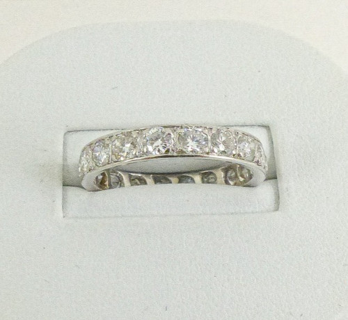 Platinum diamond eternity ring - platinum,