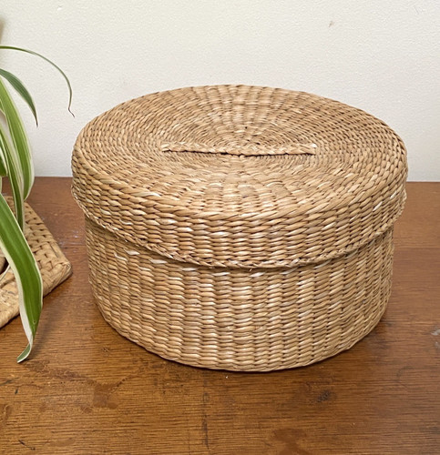 Vintage woven sweetgrass - vintage,