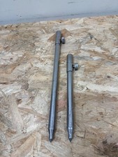 CARP COARSE FISHING TACKLE - 2 x CHUNKY STAINLESS STEEL BANKSTICKS