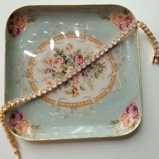 Gold Tone Tennis Bracelet