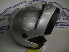 Zeus Modular Open Face Helmet Silver Color Size L (59)