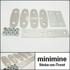 Classic Mini Internal Door Hinge Fitting Kit Stainless Plates, Spacers & Nuts