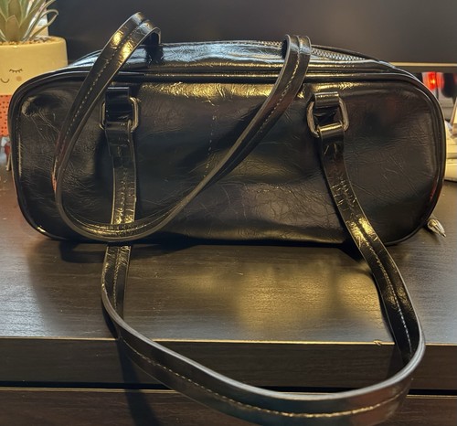 Faux crinkle leather - faux, bowling