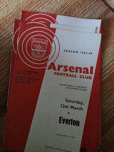 Arsenal programmes from - arsenal,