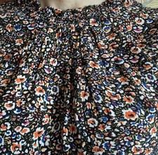 Boden Floral Puff Sleeve Top