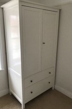White Ikea Hemnes Wardrobe -