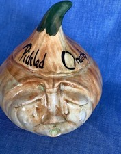 Vintage Toni Raymond  Pickled Onions Vintage Jar Ceramic 60's Pottery