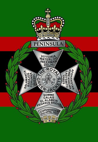Royal green jackets cap - jackets, badge