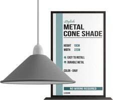 Industrial Ceiling Pendant Lampshade  Vintage Metal Light Shade for Kitchen 22CM