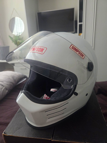 Simpson bandit helmet white - simpson,