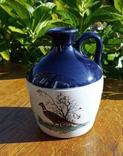 Vintage Lindisfarne Mead Stoneware Flagon Bottle Pheasant PFAlexander No Stopper