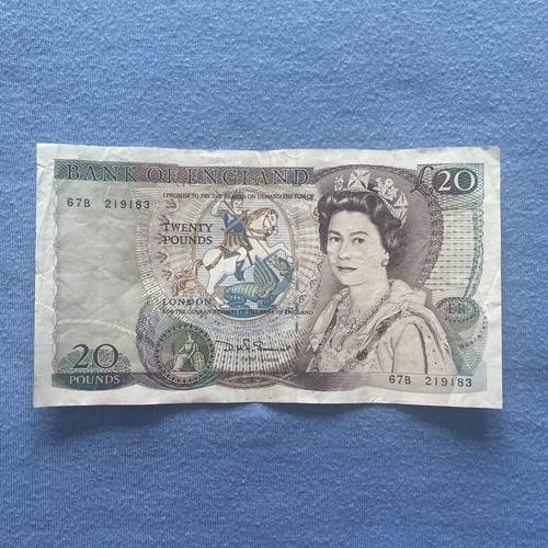 Old twenty pound note - twenty, (£20)